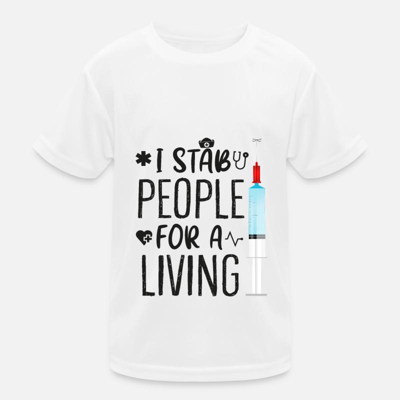 Funny Nursing Sayings Nurse Joke Gift for Nurses Kids Functional T-Shirt