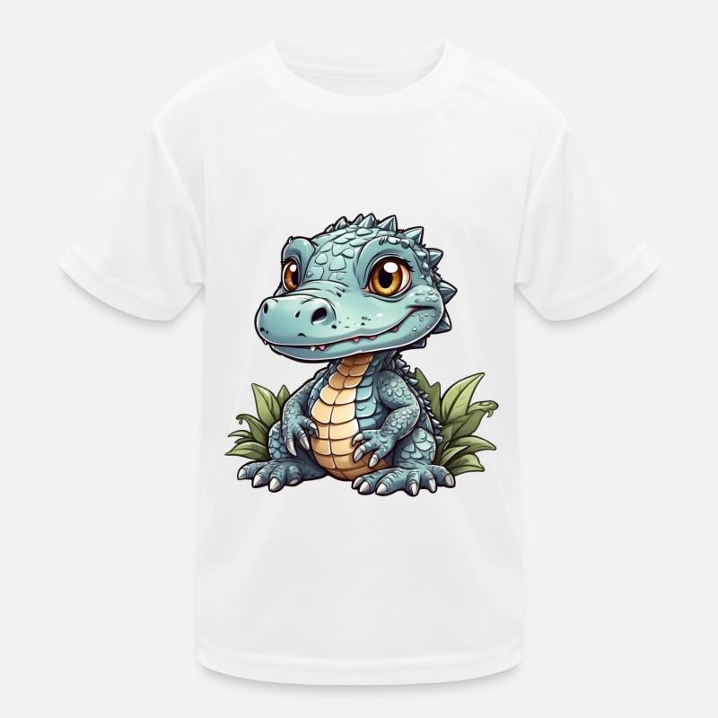 kleiner süßer Alligator Kinder Funktions-T-Shirt