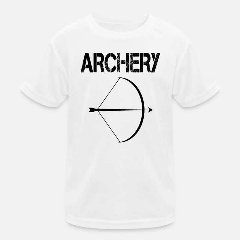 archery bogenschießen pfeil bogen Kinder Funktions-T-Shirt