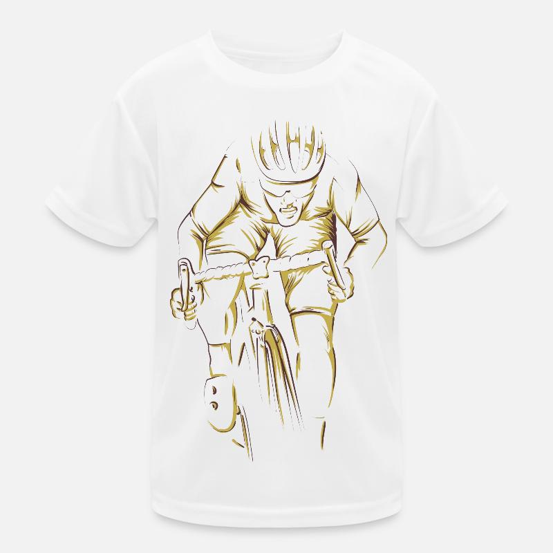 vélo de route cyclisme en action image complète T-shirt sport Enfant