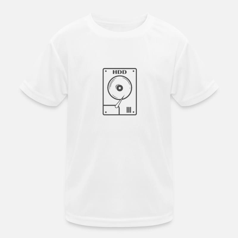 Module de stockage rétro disque dur HDD T-shirt sport Enfant