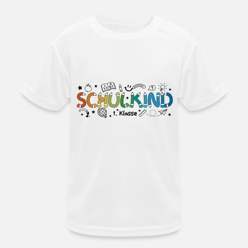 Schulkind 2026 Doodle Einschulung Schulanfang Kinder Funktions-T-Shirt