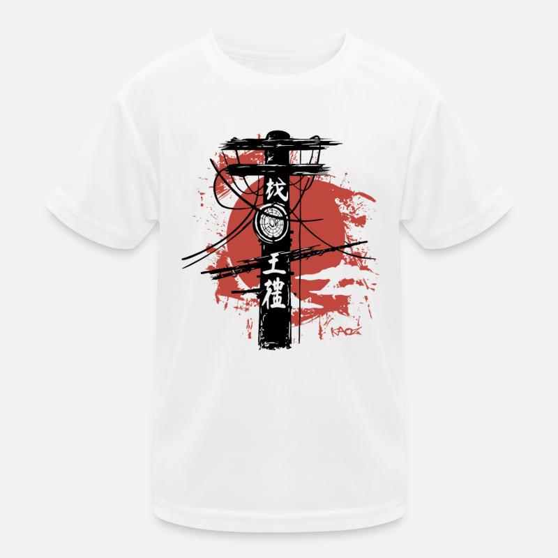 Japanese Power Pole Kids Functional T-Shirt