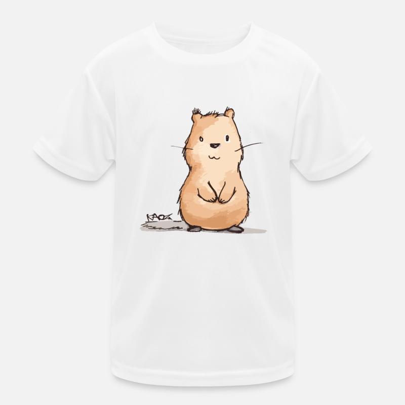 Cute chubby beaver Kids Functional T-Shirt