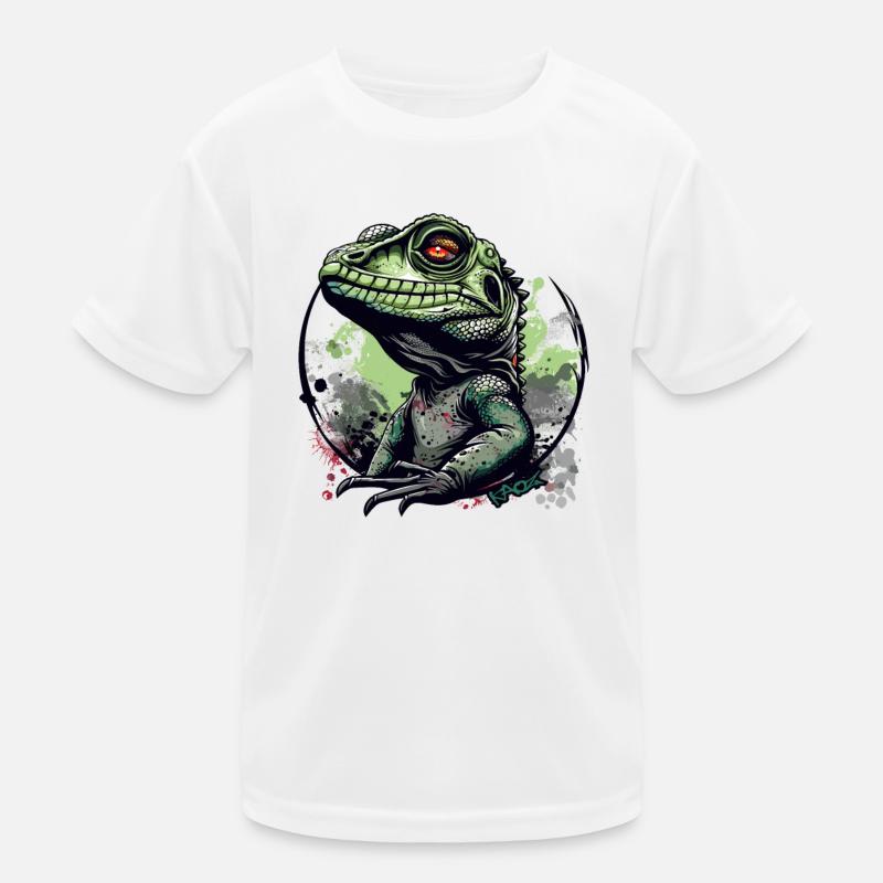 Wasser-Drachen-Echse, eine Wasseragame Kinder Funktions-T-Shirt
