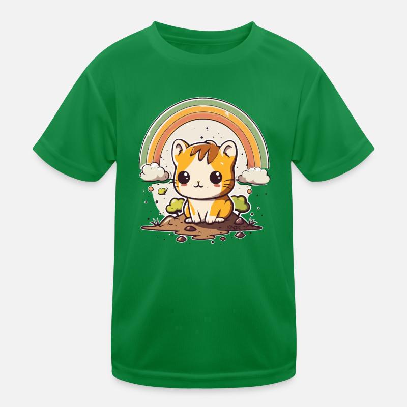 Cute clouds, hamsters and rainbows Kids Functional T-Shirt