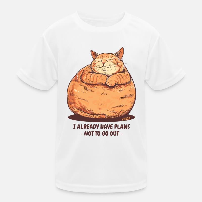 A very chubby, fat cat with a plan Kids Functional T-Shirt