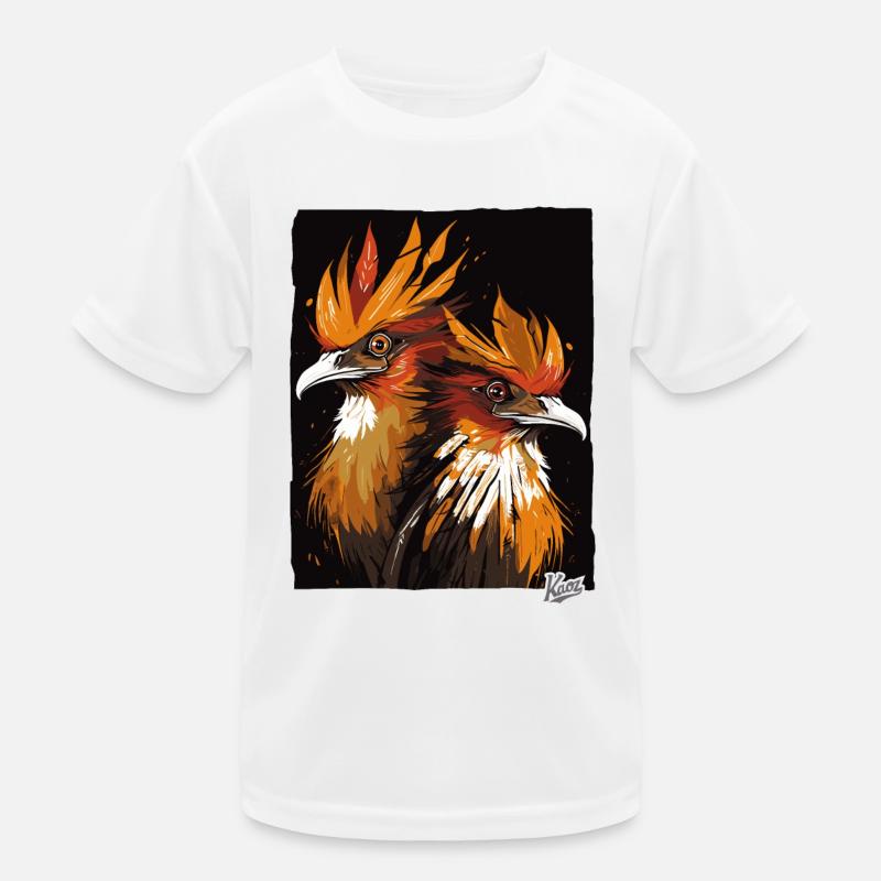 Ein Paar Hoatzin-Vögel Kinder Funktions-T-Shirt