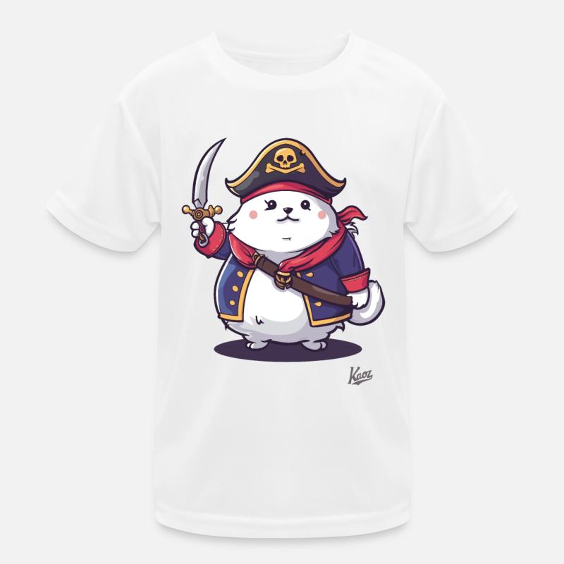 Chat pirate de compagnie moelleux T-shirt sport Enfant