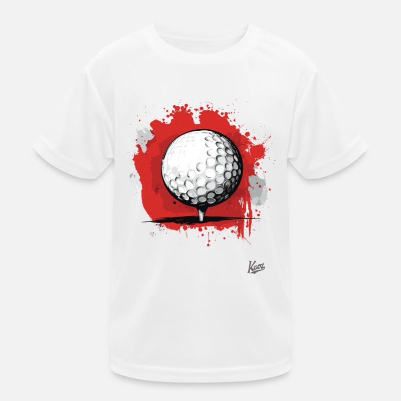 Golf Ball Golfing Kids Functional T-Shirt