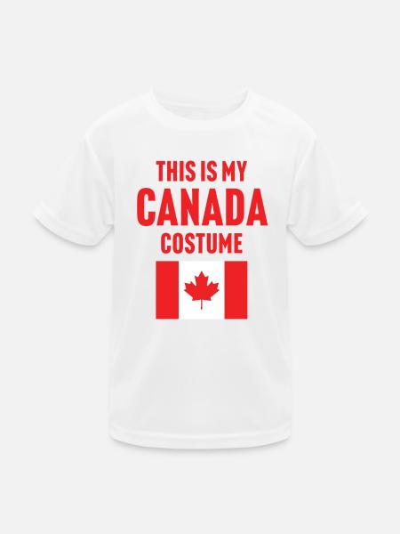 This my Canada costume - Kids Functional T-Shirt - white - Front