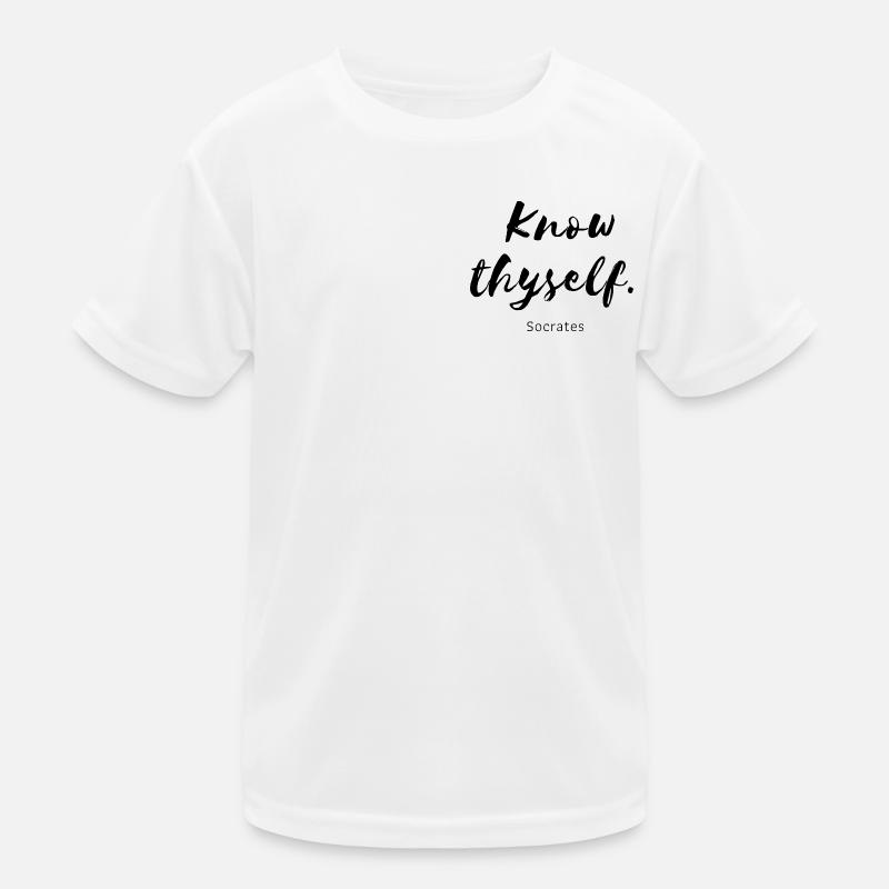 Know thyself Socrates Kids Functional T-Shirt