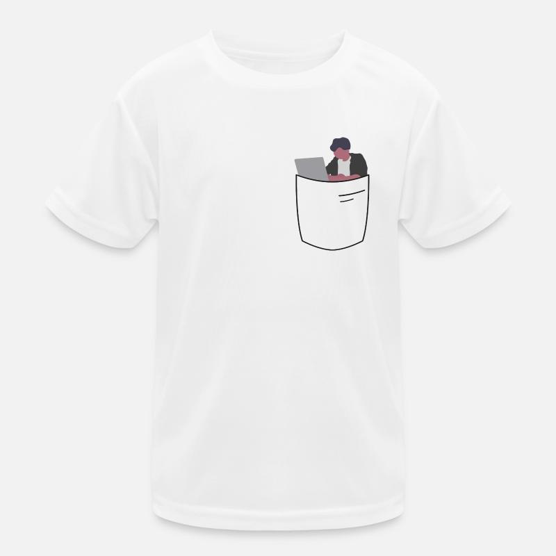 Programmer in the chest pocket Kids Functional T-Shirt