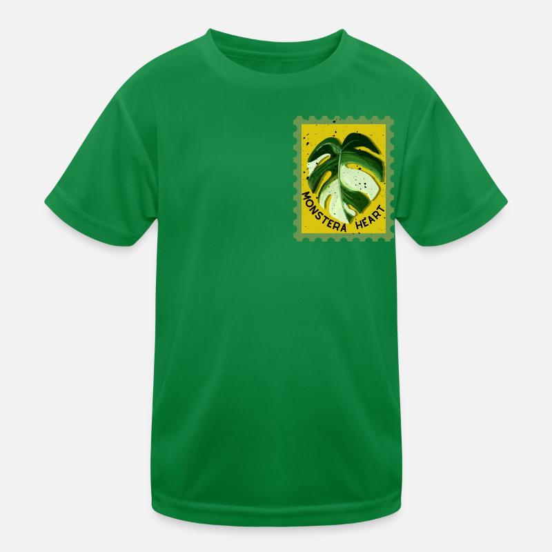Variegated monstera Kids Functional T-Shirt