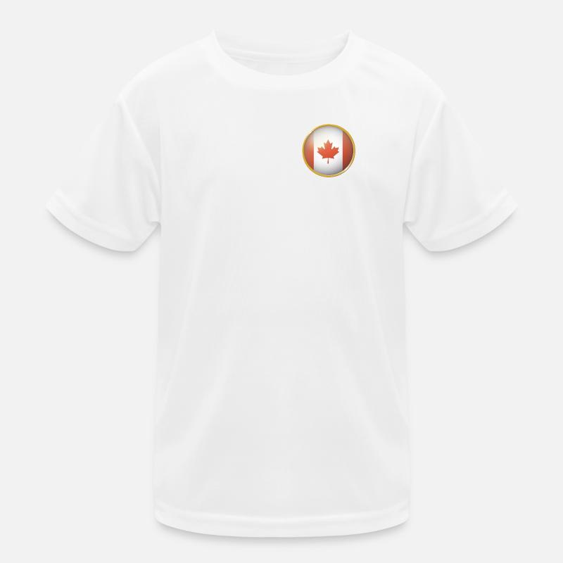 Kanada Emblem Kinder Funktions-T-Shirt