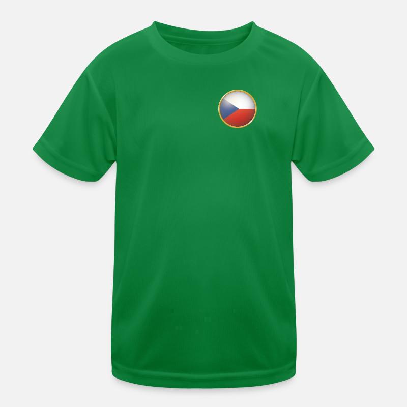Tschechien Emblem Kinder Funktions-T-Shirt