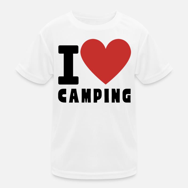 I Love CAMPING Kids Functional T-Shirt