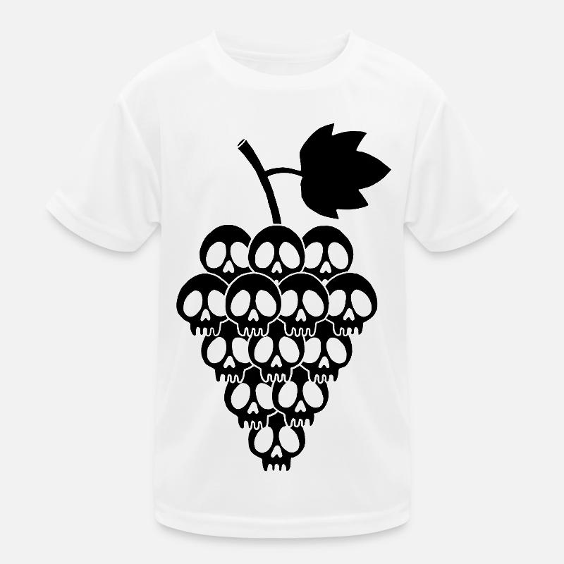 Black grape skulls Kids Functional T-Shirt