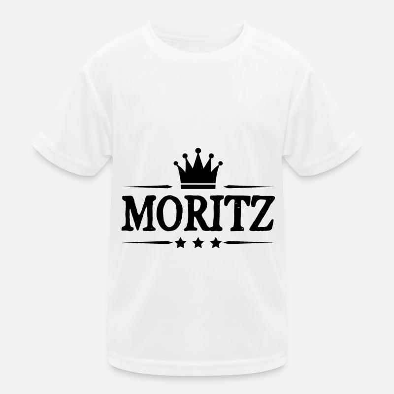 Moritz - Kinder Funktions-T-Shirt - Weiß