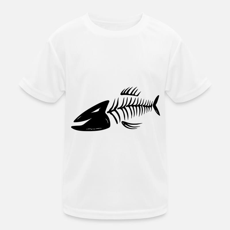 Fischkopf Vector Gräten - In all colours Kids Functional T-Shirt