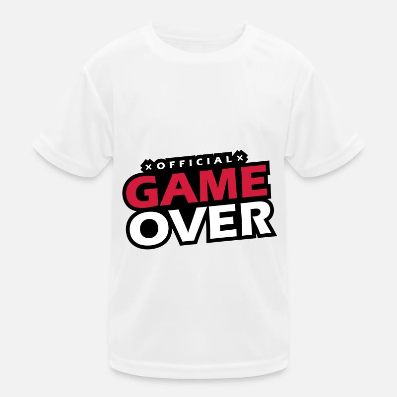 Game Over Slogan T-shirt sport Enfant