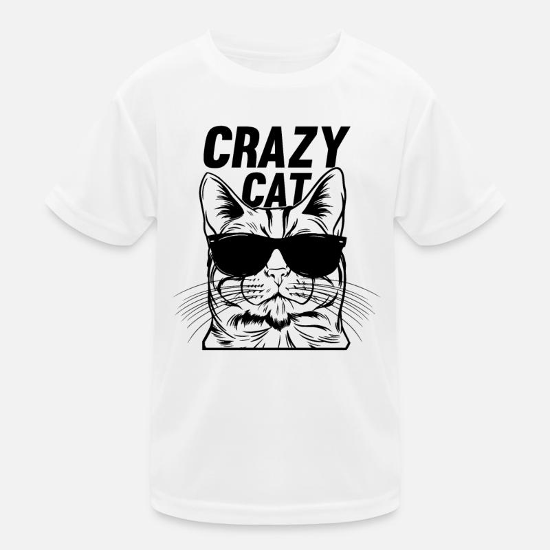 Cat Lover Funny Cat Meme I Crazy Cat Kids Functional T-Shirt