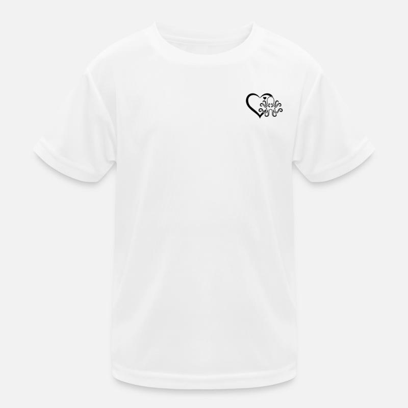 Cephalopod Kraken Octopus Heart - Cute Octopus Kinder Funktions-T-Shirt