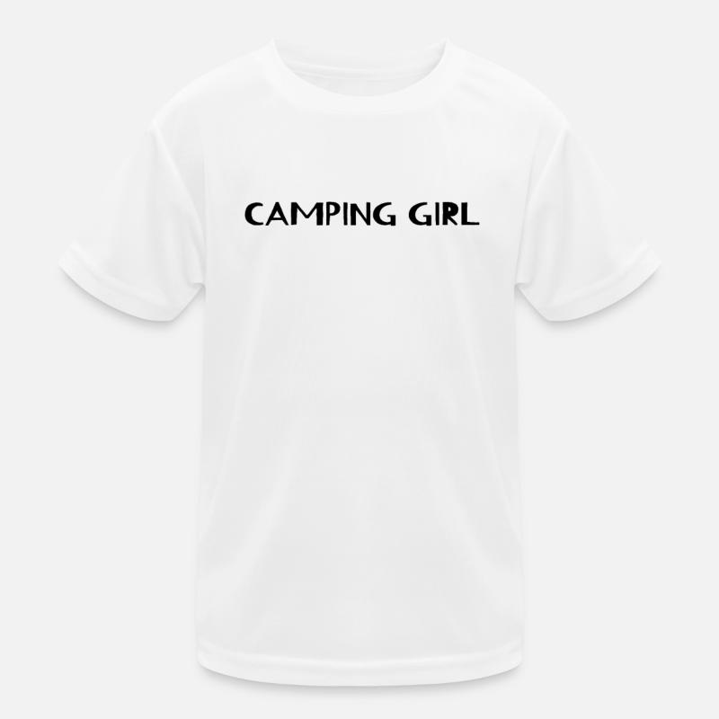 Camping Girl Kinder Funktions-T-Shirt