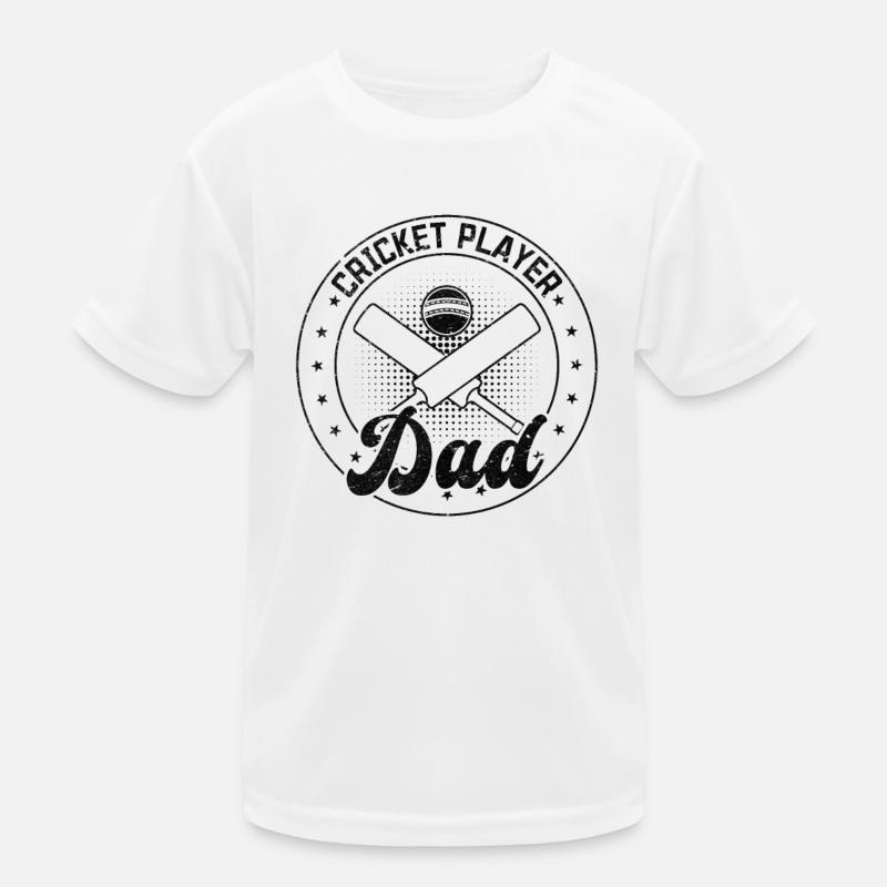 Cricket Player Dad Kinder Funktions-T-Shirt
