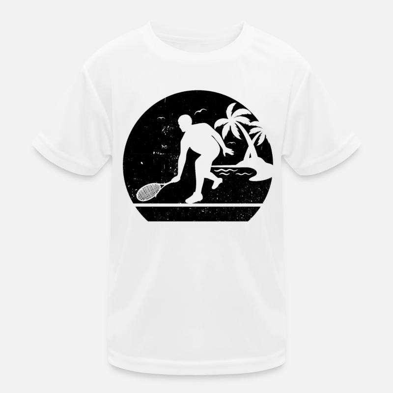 Squash player silhouette Kids Functional T-Shirt