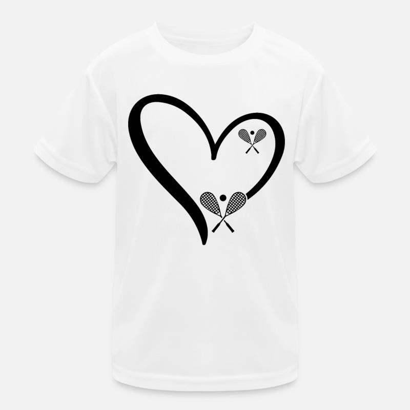 Squash Rackets Squash Heart Squash Player Kinder Funktions-T-Shirt