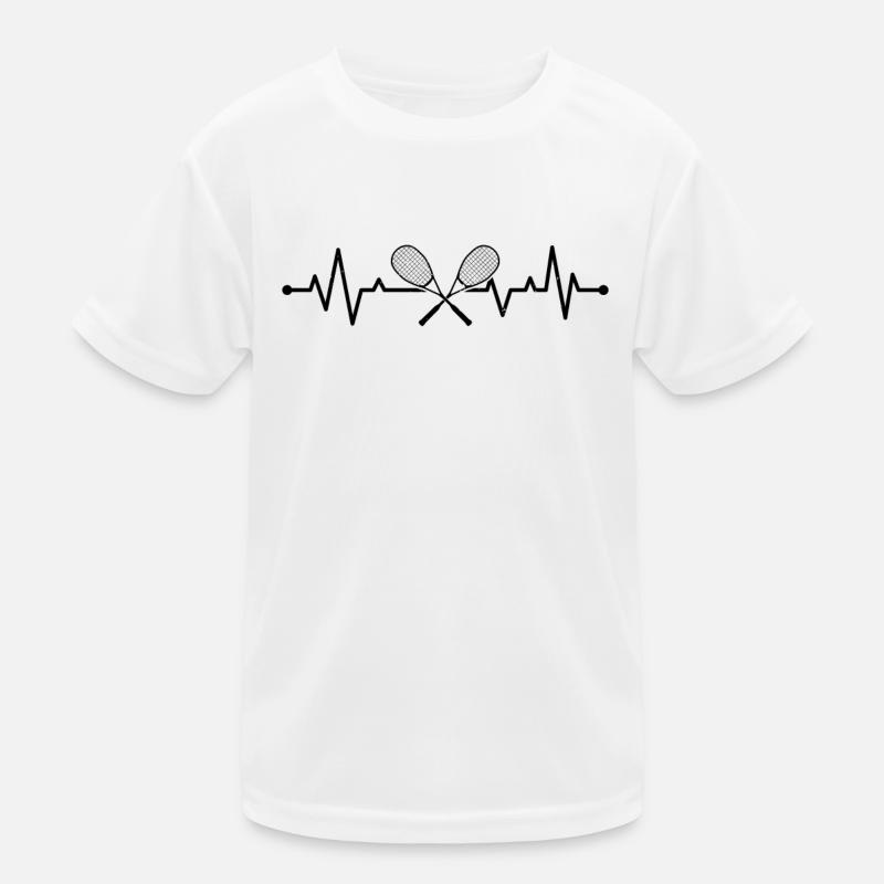 Squash Heartbeat - Squash Player Squash Heartbeat Kinder Funktions-T-Shirt