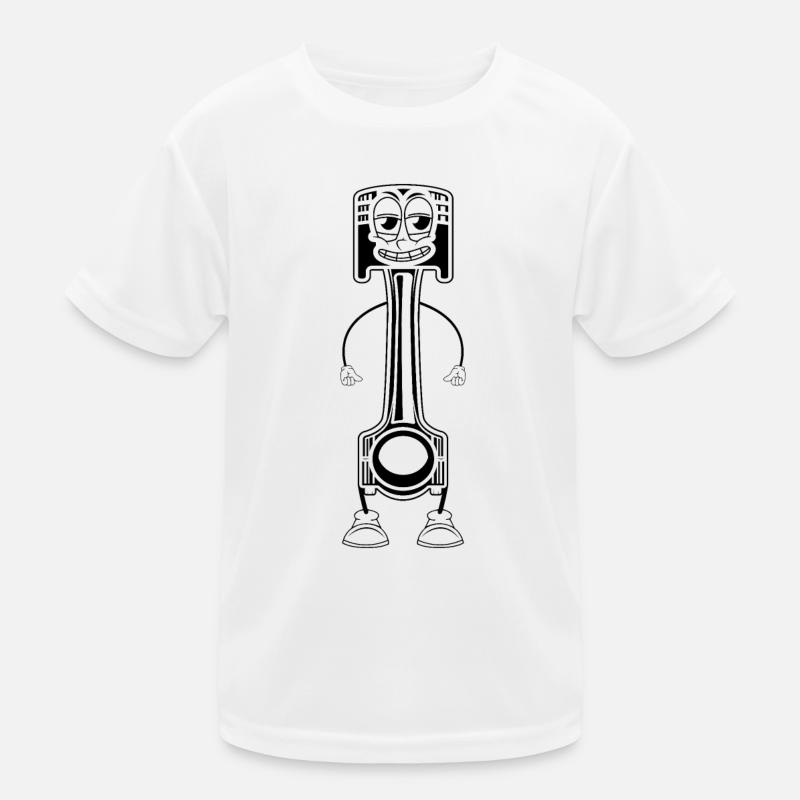 Funny Piston Mechanic Kids Functional T-Shirt