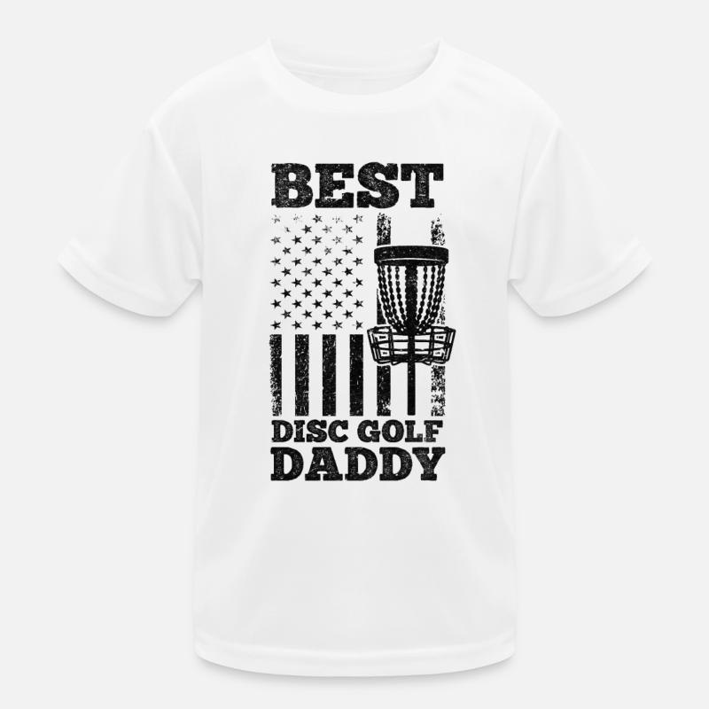 Best Disc Golf Daddy Disc Golfing Kids Functional T-Shirt