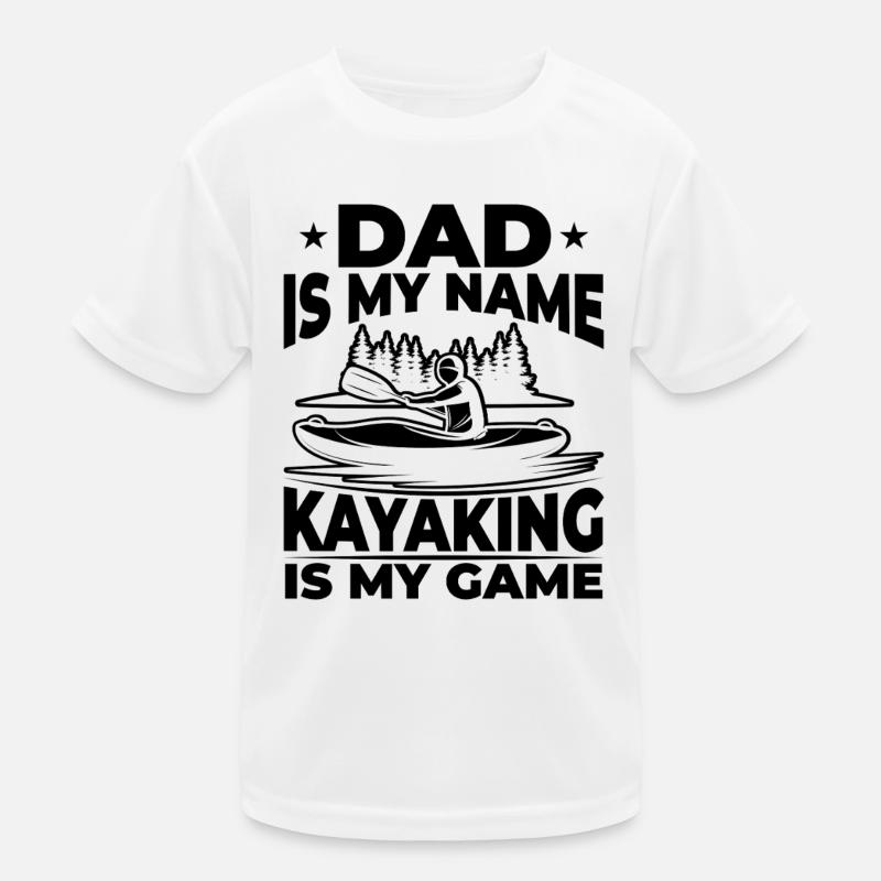 Papa est mon nom Le kayak est mon jeu - Daddy Kayaker T-shirt sport Enfant