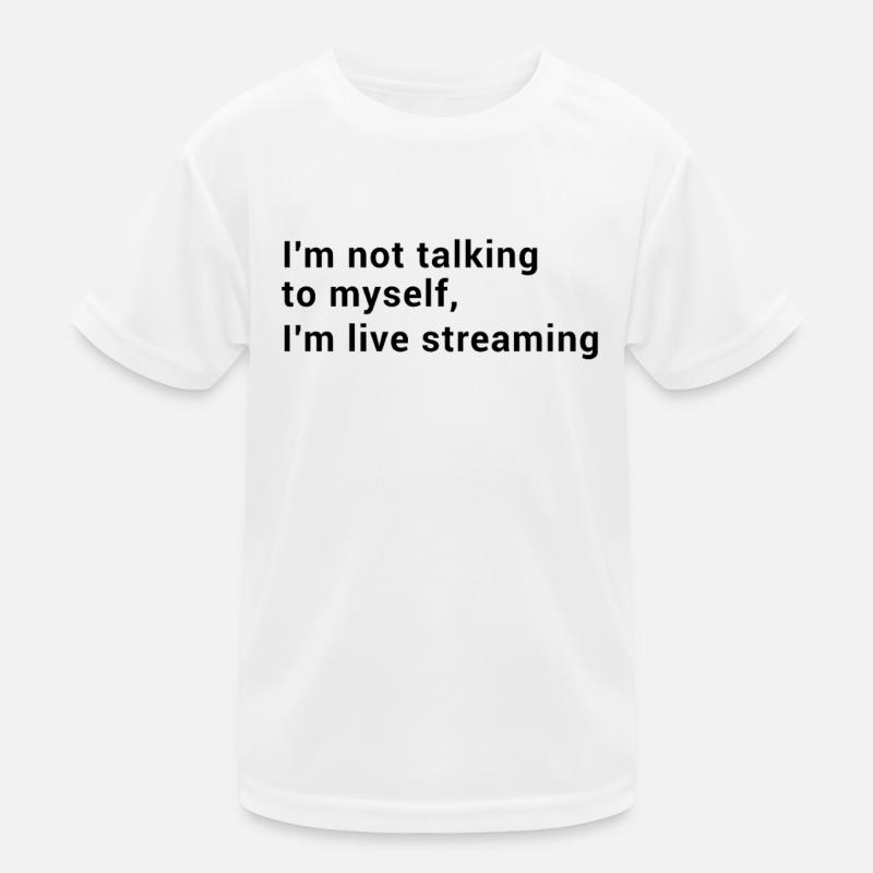 Streamer - I'm not talking to myself I'm live Kids Functional T-Shirt