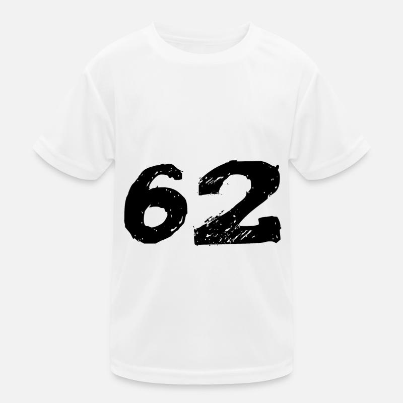 62 Maillot numéro T-shirt sport Enfant