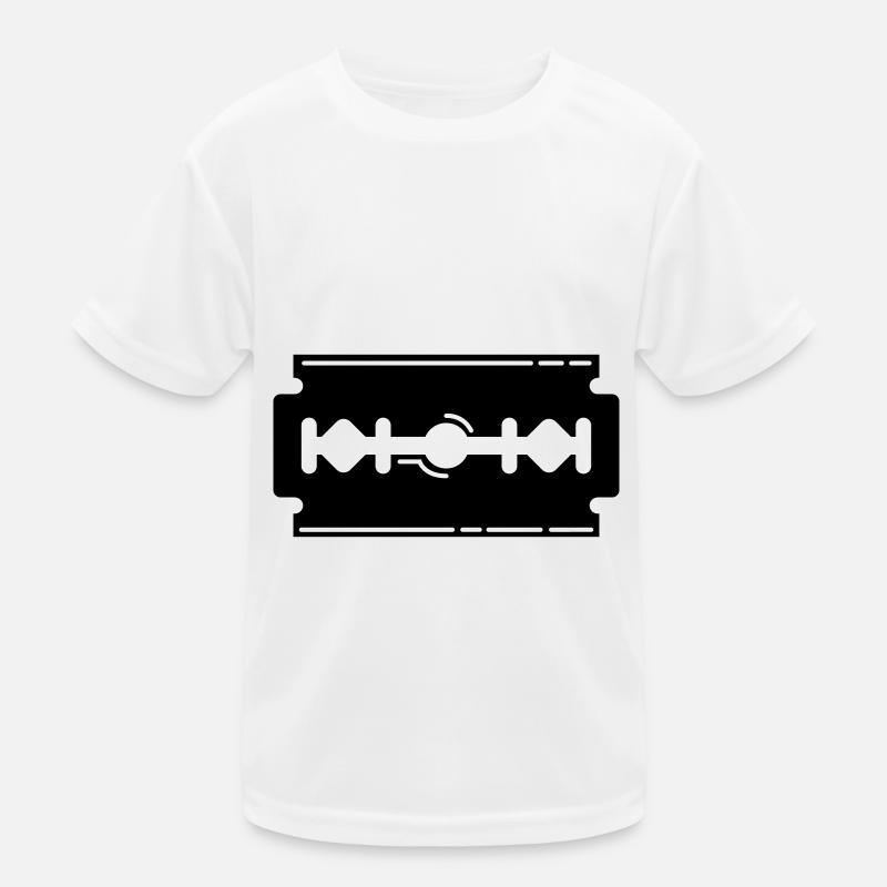 Rasierklinge Icon Symbol Kinder Funktions-T-Shirt