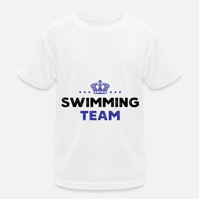Swimming Team Kinder Funktions-T-Shirt
