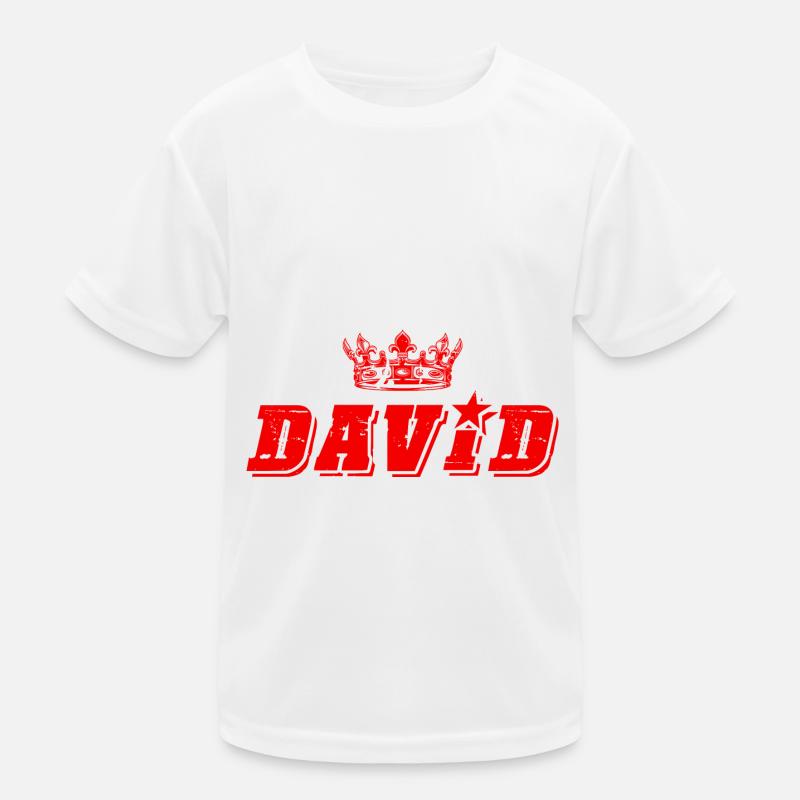 David Kinder Funktions-T-Shirt