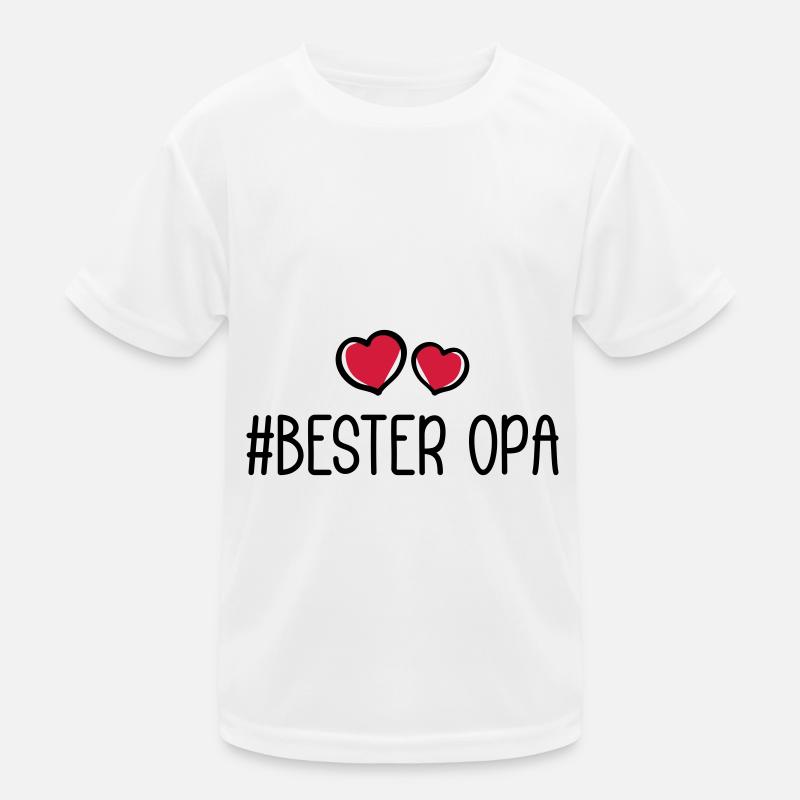 Bester Opa Herzen Liebe Kinder Funktions-T-Shirt