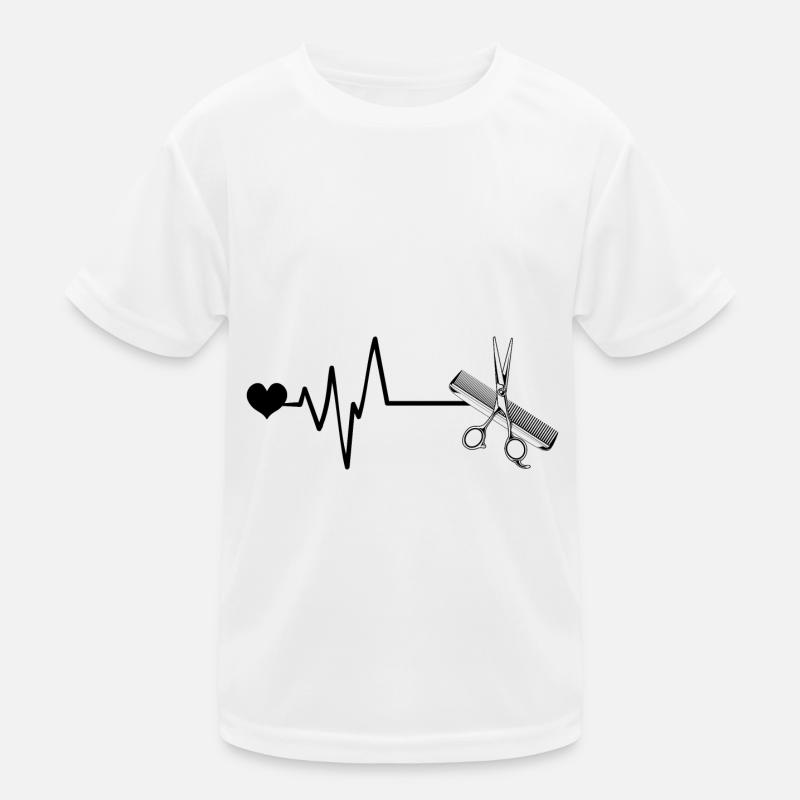 Ciseaux Pulse Coeur Amour T-shirt sport Enfant