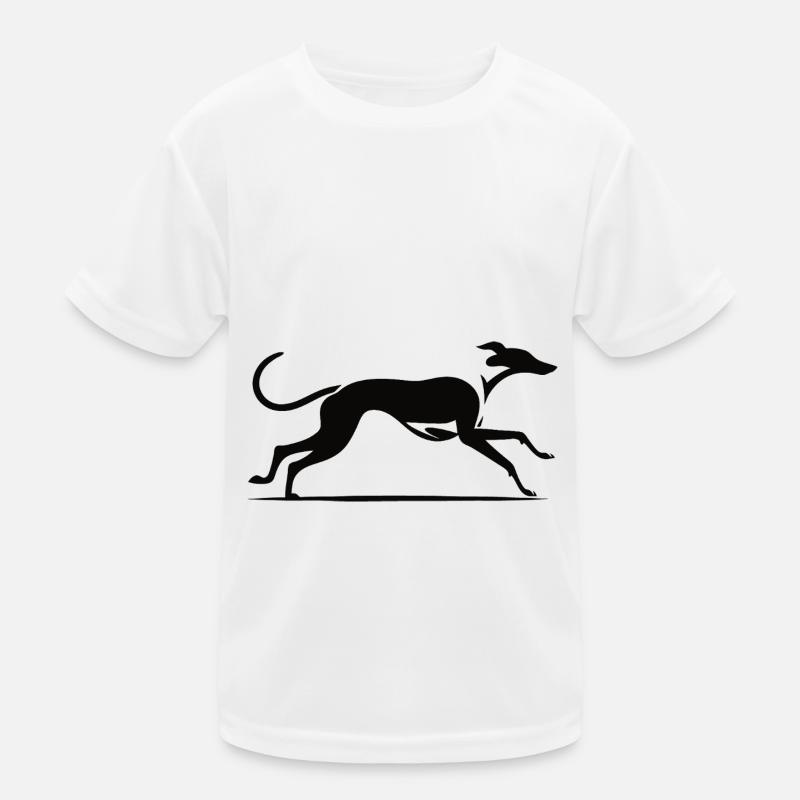 Elegant greyhound design Kids Functional T-Shirt