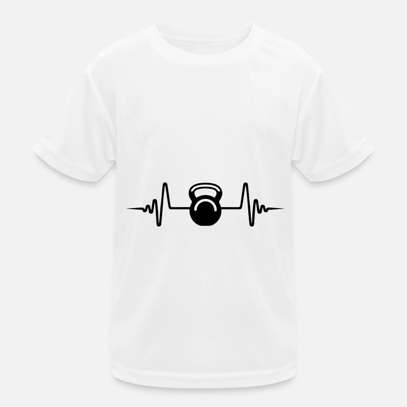 Dumbbell weight pulse Kids Functional T-Shirt