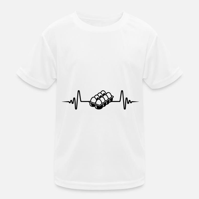 Eier symbol Puls Kinder Funktions-T-Shirt