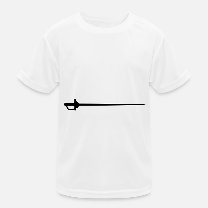 Fencing Sword Kids Functional T-Shirt