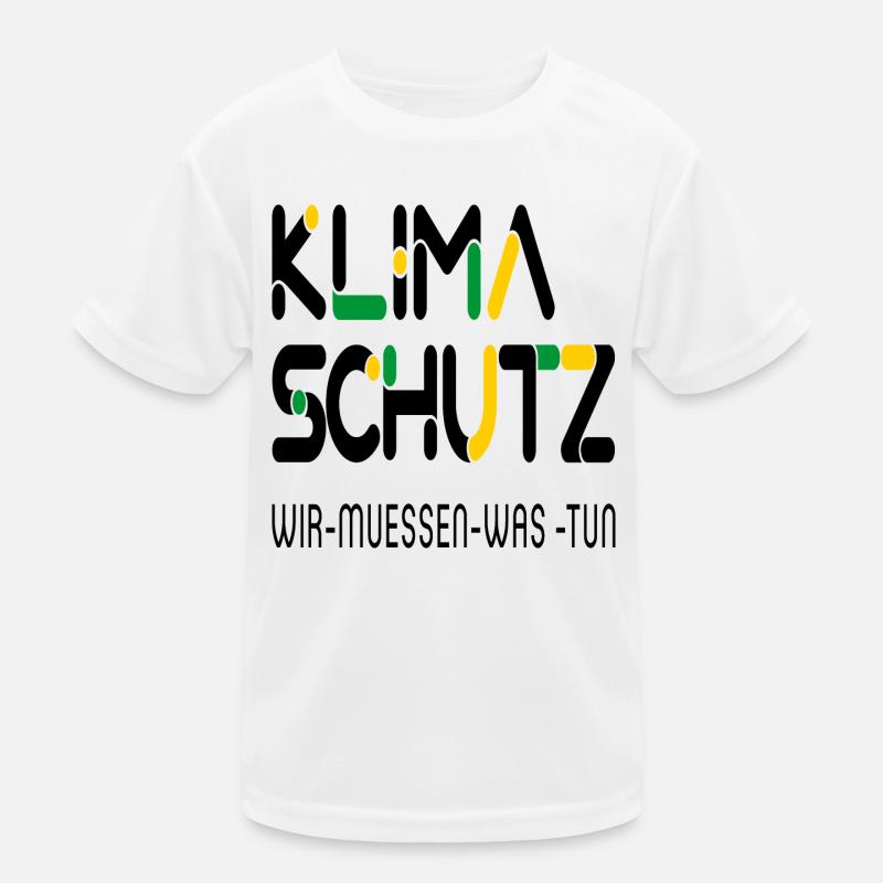 Klimaschutz Kinder Funktions-T-Shirt