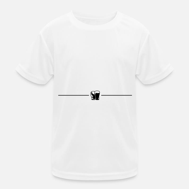 Boxhandschuhe Linie Kinder Funktions-T-Shirt