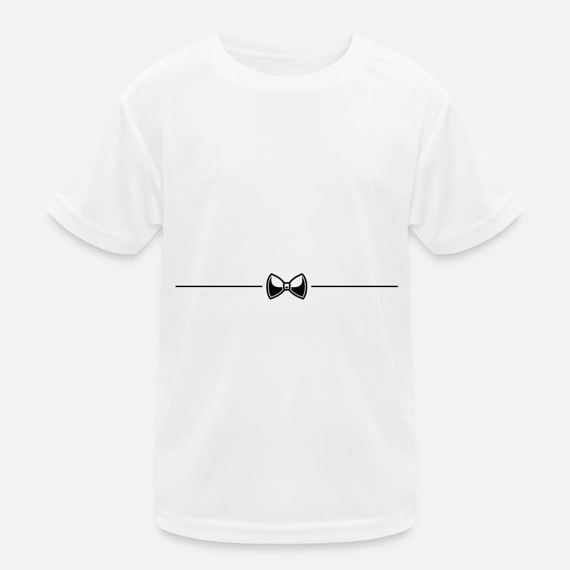 Bow Tie Gentleman Line Kids Functional T-Shirt
