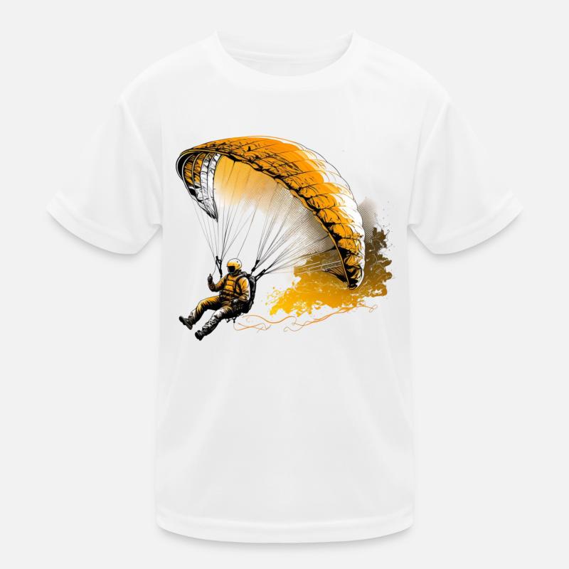 Flying high, paragliding Kids Functional T-Shirt
